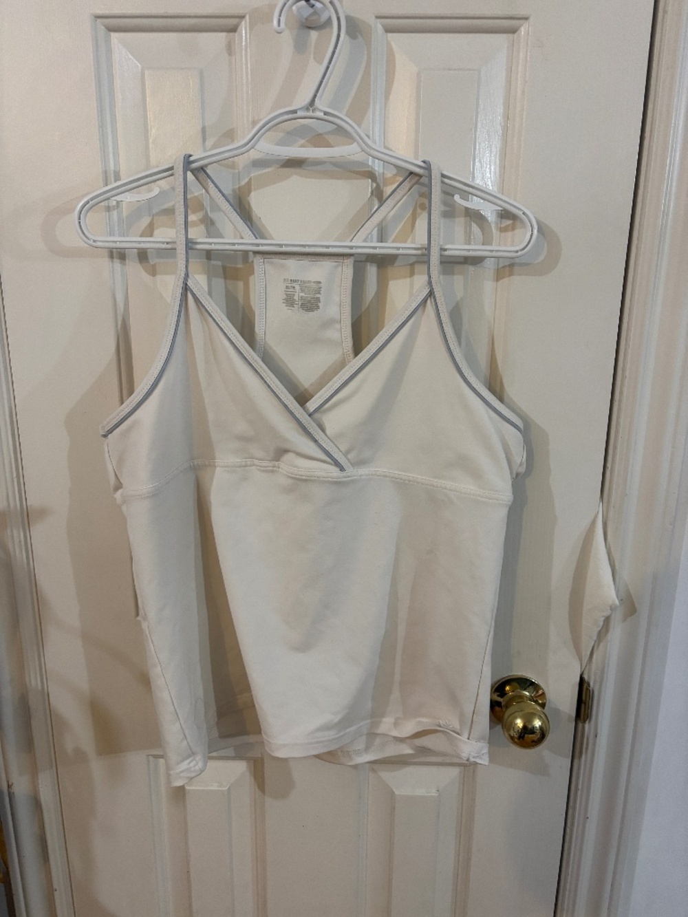 vintage old navy white grey detail tank top * accepting offers